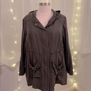 Light weight dark green jacket. Spring/Fall